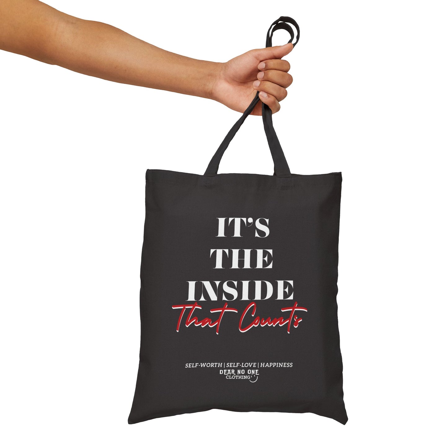 IT'S THE INSIDE THAT COUNTS TOTE BAG