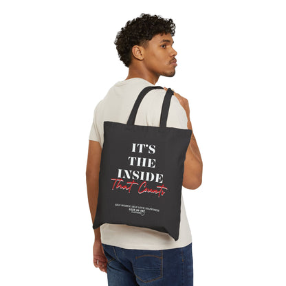 IT'S THE INSIDE THAT COUNTS TOTE BAG