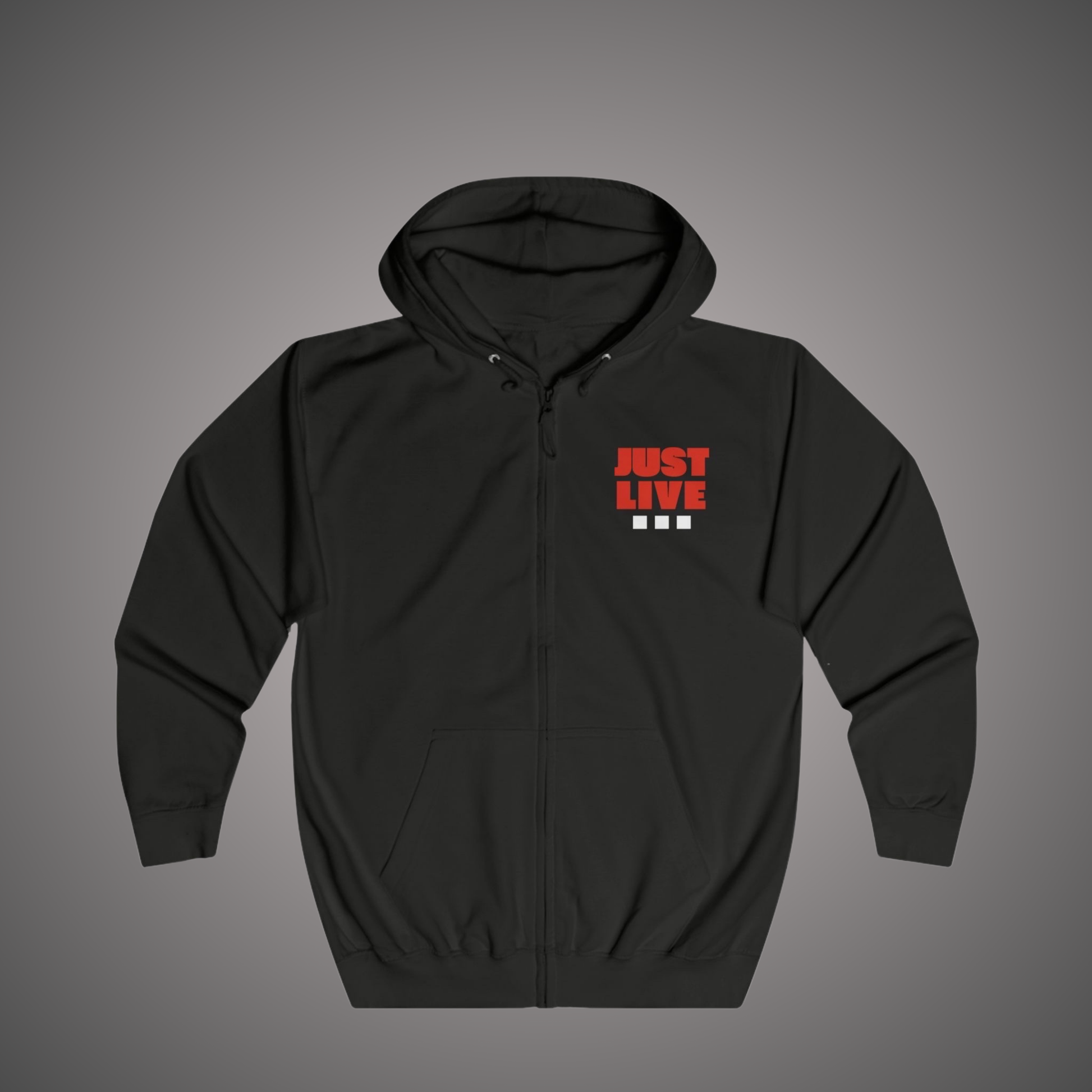 Just Live Zipper Hoodie