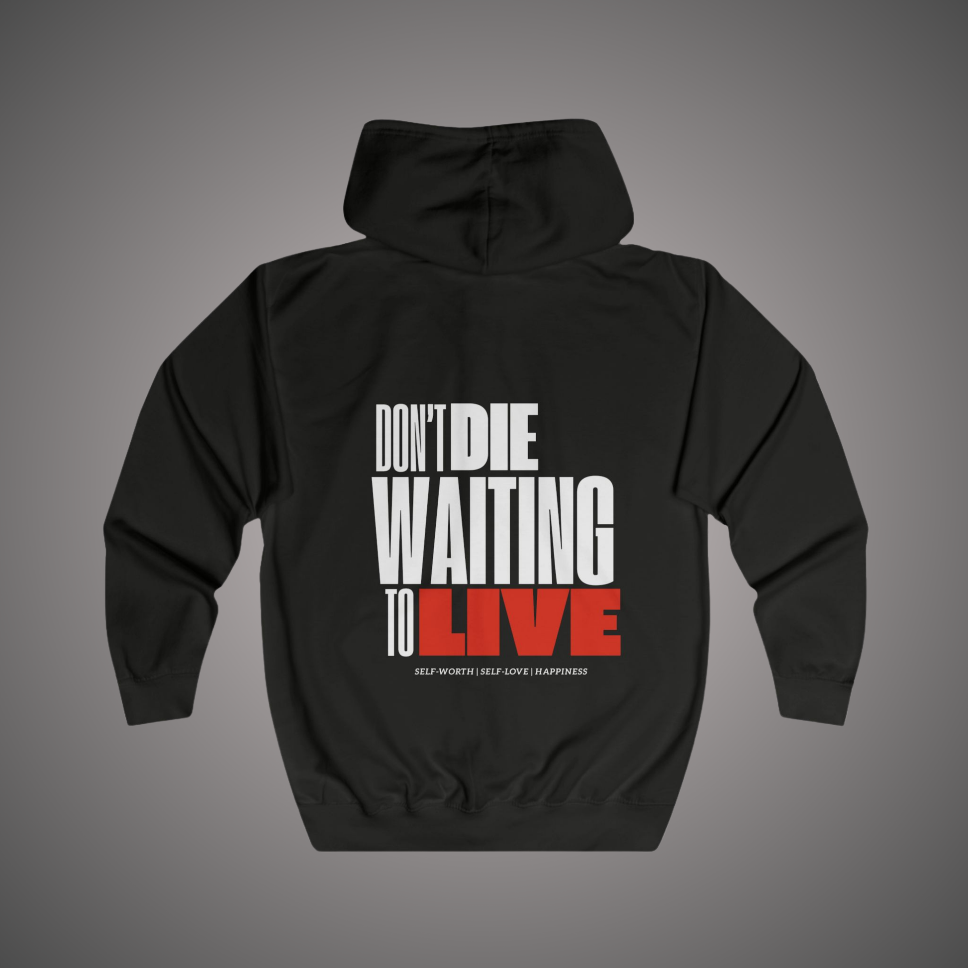 Just Live Zipper Hoodie